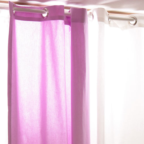 [촬영샘플50%세일]coloration metal ring curtain- pastel violet100*230 1장