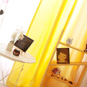 coloration metal ring curtain- yellow